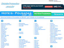 Tablet Screenshot of hoteis-pousadas.com.br